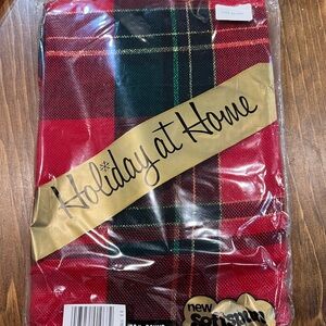 Red and Green Plaid Tablecloth